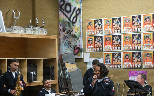 Navy Band Southwest performs at Fernley High School