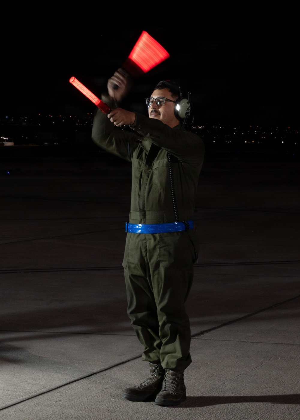 Nightfall over Nellis