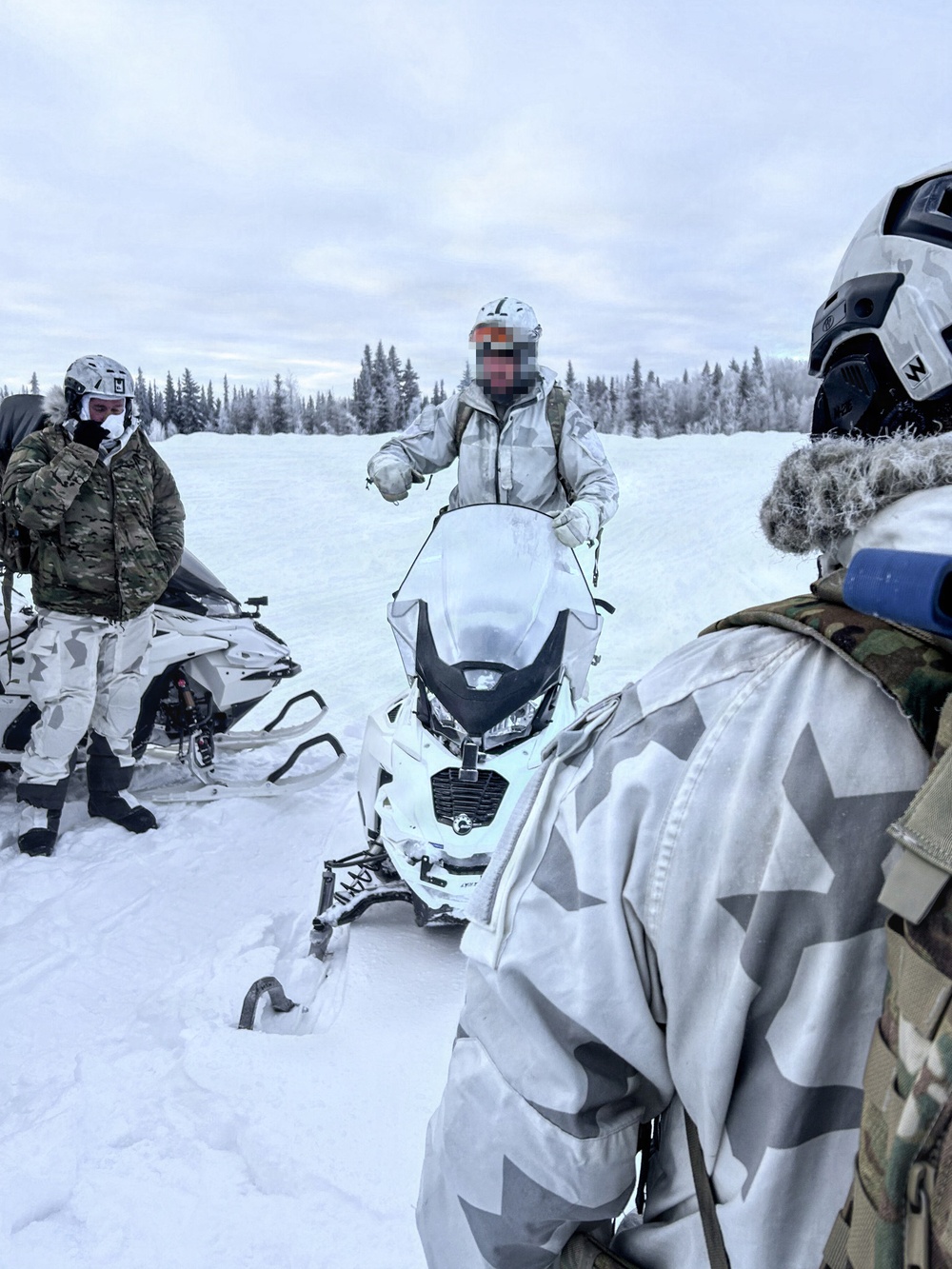 10th SFG(A) tactical snowmobile training