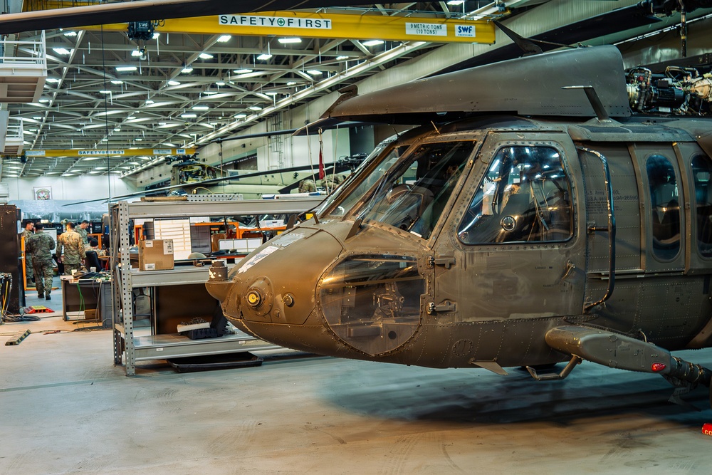 2CAB Maintainers Conduct UH-60 Black Hawk Maintenance