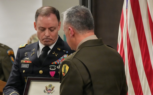 LaRoche returns to 'Army home,' retires after nearly 30 years of service