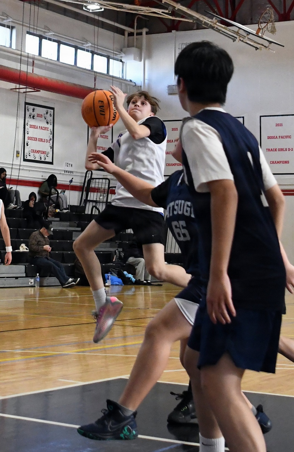 Bilateral youth basketball exchange at Camp Zama continues with day of scrimmages