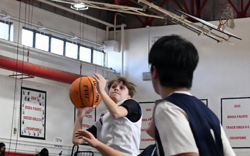 Bilateral youth basketball exchange at Camp Zama continues with day of scrimmages