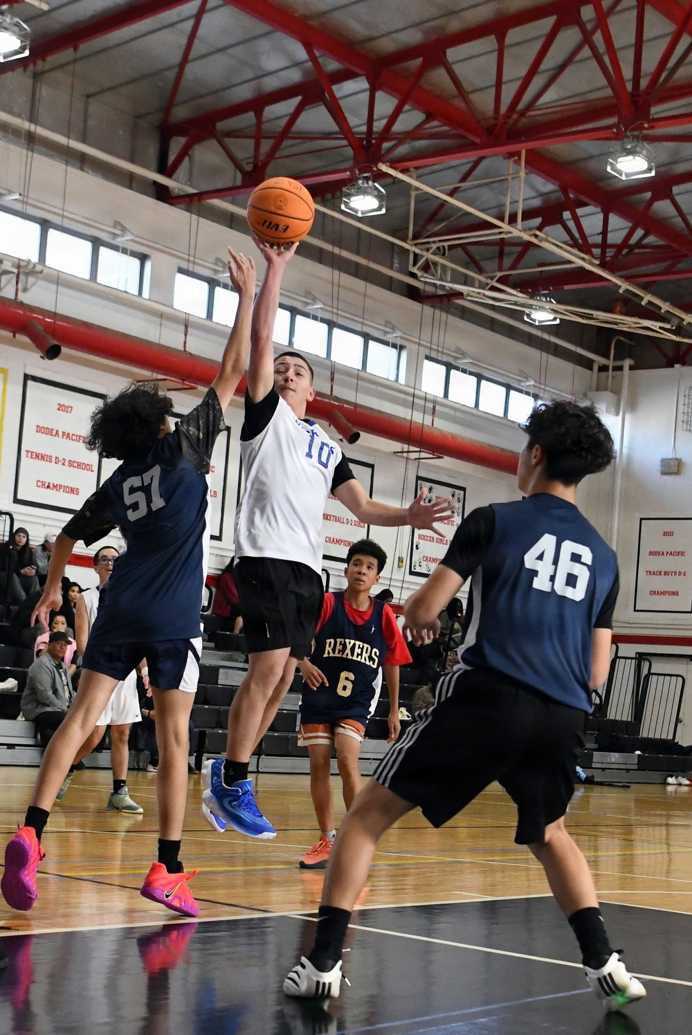 Bilateral youth basketball exchange at Camp Zama continues with day of scrimmages
