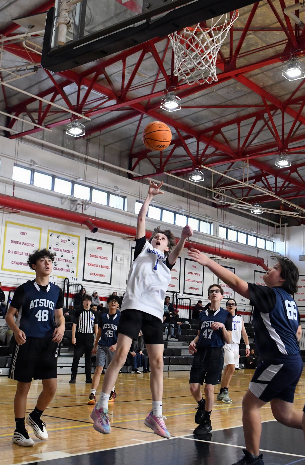 Bilateral youth basketball exchange at Camp Zama continues with day of scrimmages