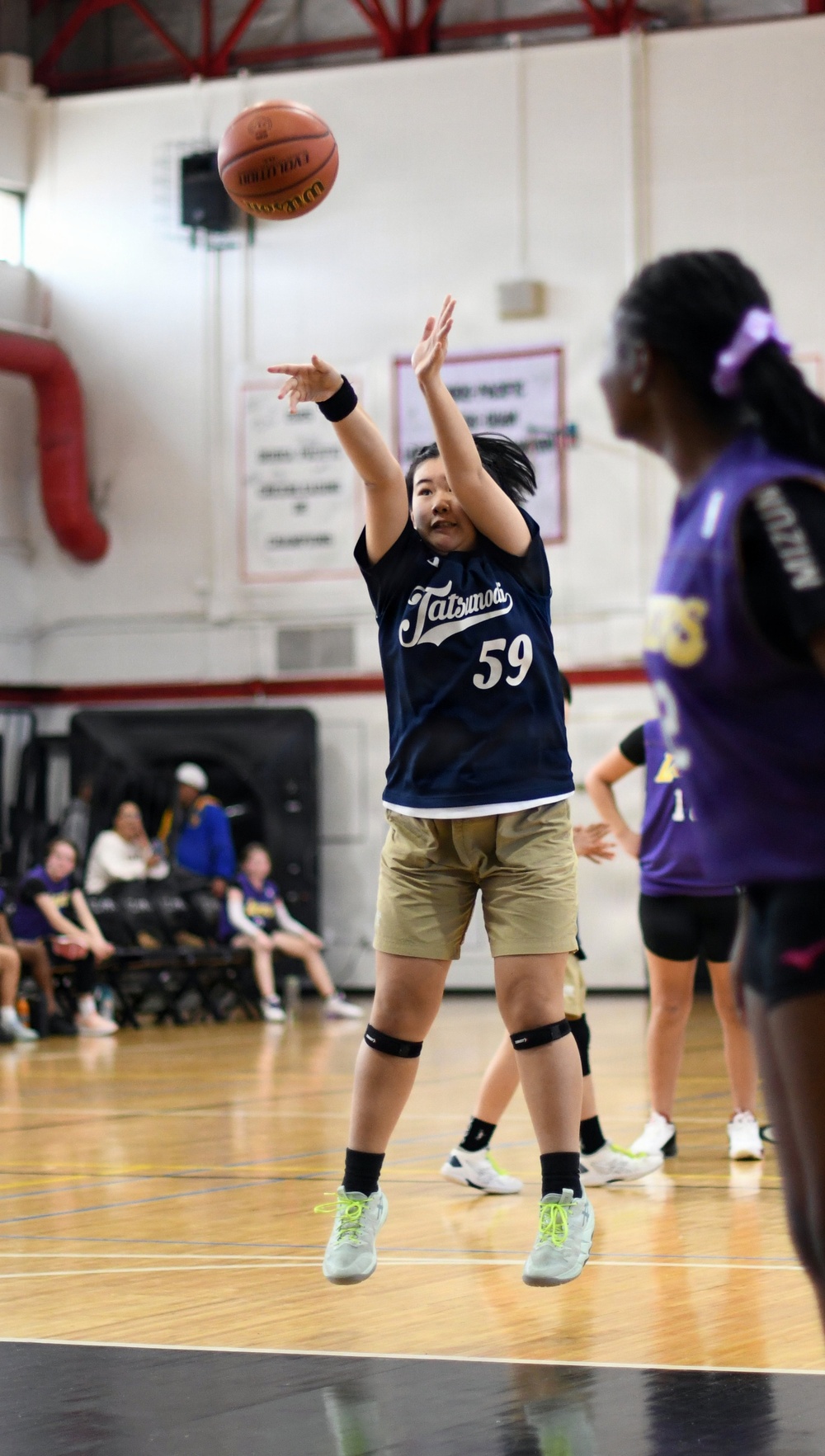 Bilateral youth basketball exchange at Camp Zama continues with day of scrimmages