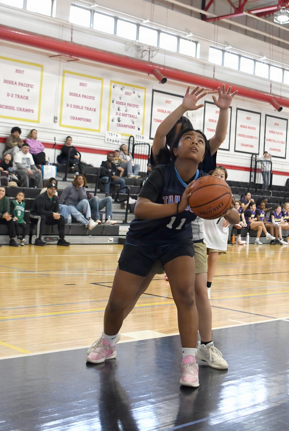 Bilateral youth basketball exchange at Camp Zama continues with day of scrimmages