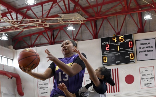 Bilateral youth basketball exchange at Camp Zama continues with day of scrimmages