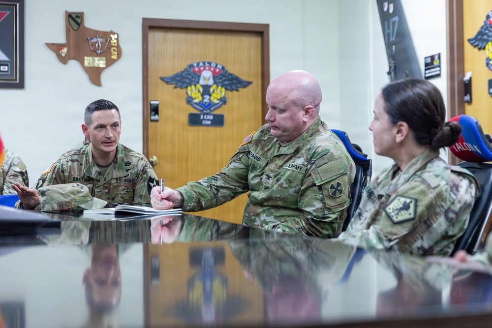 HRC Command Team Visits 2CAB Human Resources Soldiers