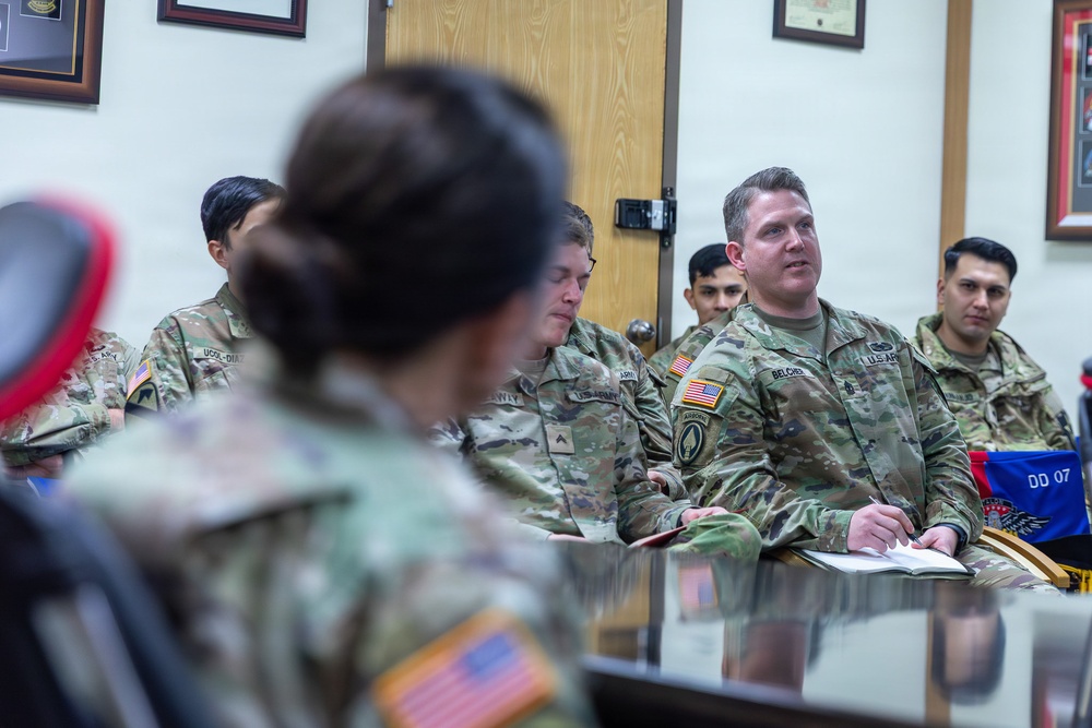 HRC Command Team Visits 2CAB Human Resources Soldiers
