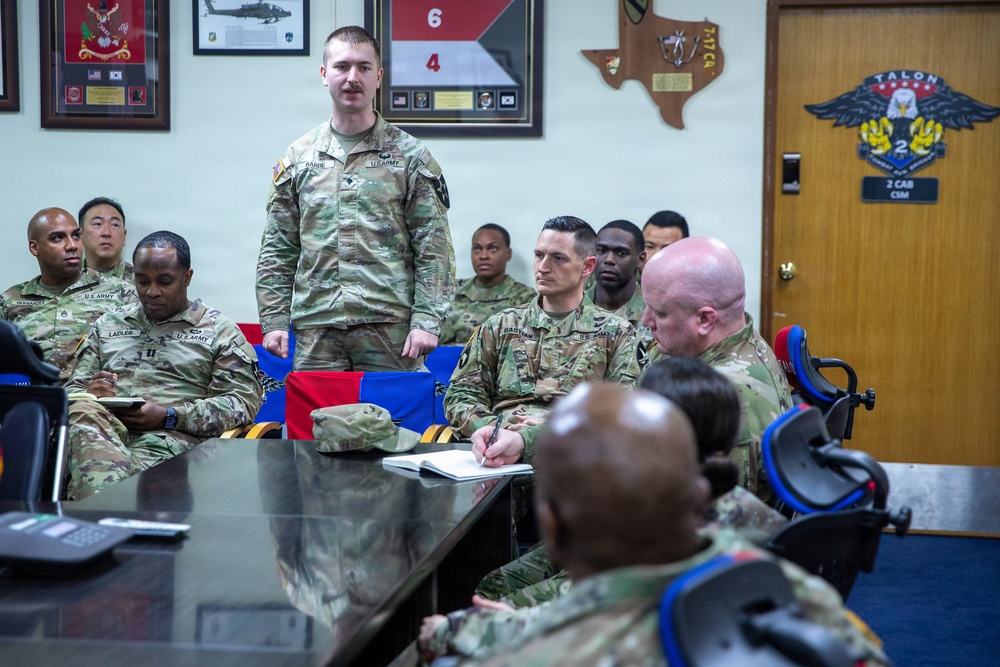 HRC Command Team Visits 2CAB Human Resources Soldiers