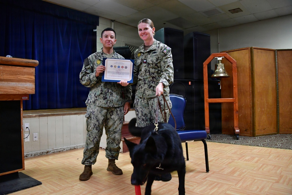 Military Working Dog Fanta retires from the U.S. Navy