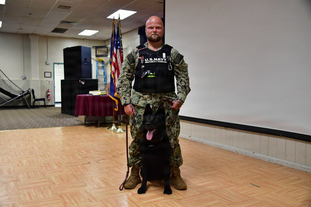 Military Working Dog Fanta retires from the U.S. Navy