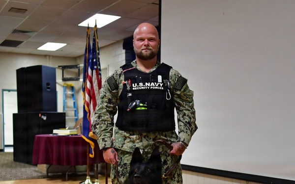 Military Working Dog Fanta retires from the U.S. Navy