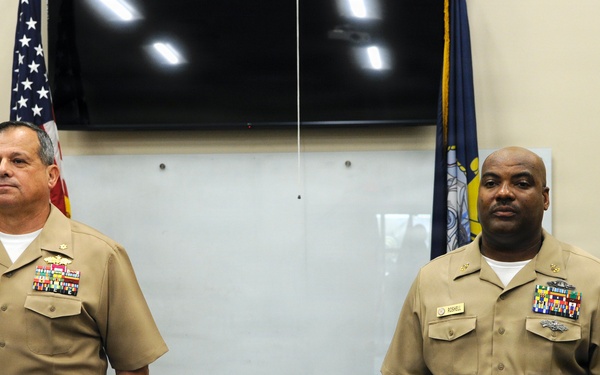 HMCM Jerry Roshell Frocked at 22nd Naval Construction Regiment