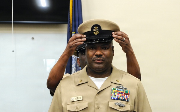 HMCM Jerry Roshell Frocked at 22nd Naval Construction Regiment