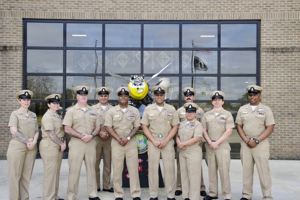 HMCM Jerry Roshell Frocked at 22nd Naval Construction Regiment