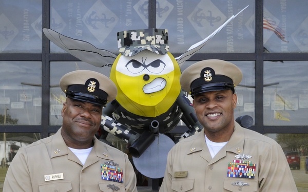 HMCM Jerry Roshell Frocked at 22nd Naval Construction Regiment