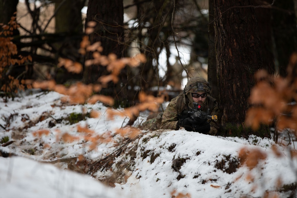 U.S. Army Soldiers Conduct Field Training During Combined Resolve 26-05 in Hohenfels, Germany.
