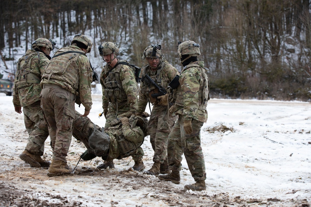 U.S. Army Soldiers Conduct Field Training During Combined Resolve 26-05 in Hohenfels, Germany.
