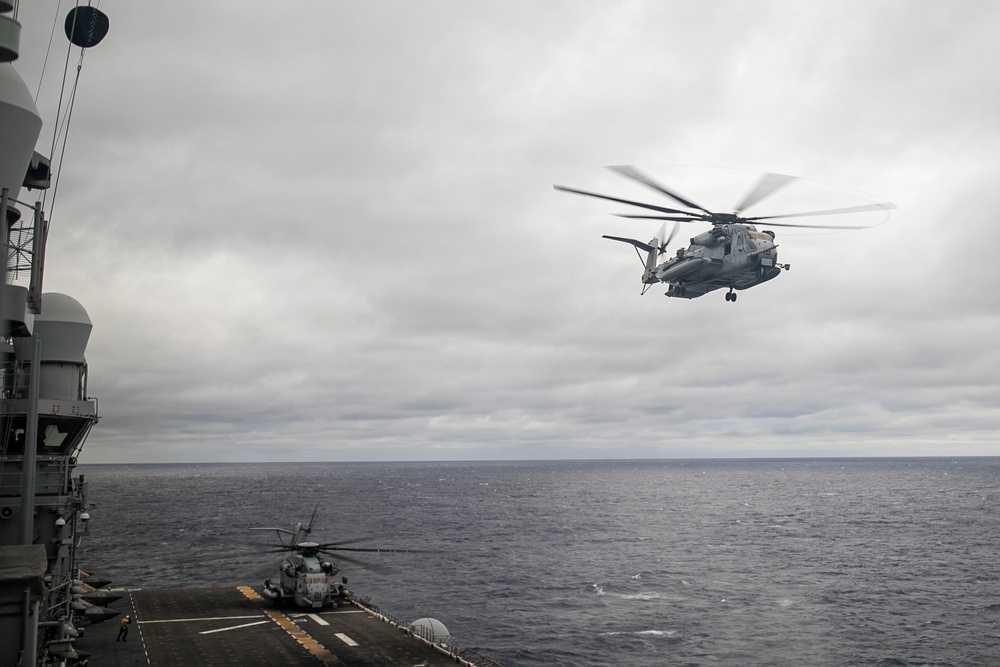 USS Tripoli Conducts Flight Quarters