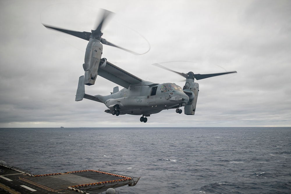USS Tripoli Conducts Flight Quarters