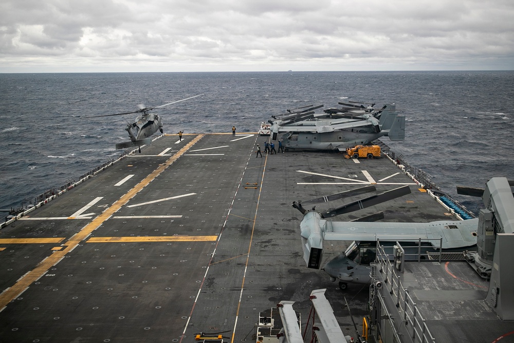 USS Tripoli Conducts Flight Quarters