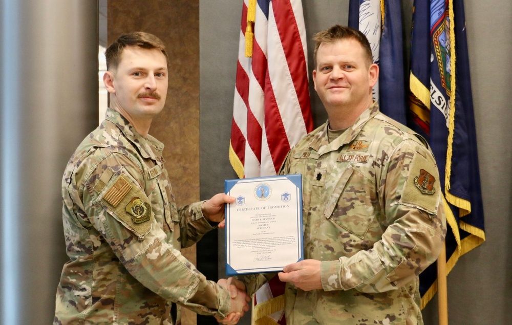 Technical Sgt. Ward Seymour promotion