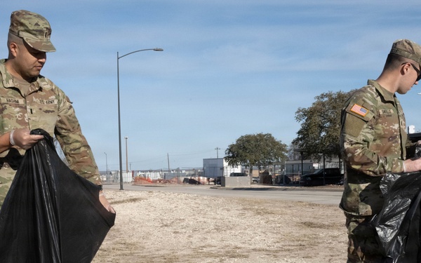 Laughlin community gathers for first base beautification event