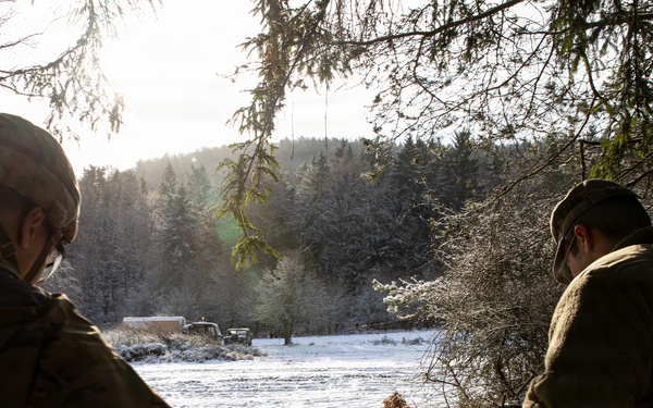 U.S. Army Sgt. Joseph Peake, Left, And Sgt. Trevor Seiler, Document The Training Area During Combined Resolve 26-05