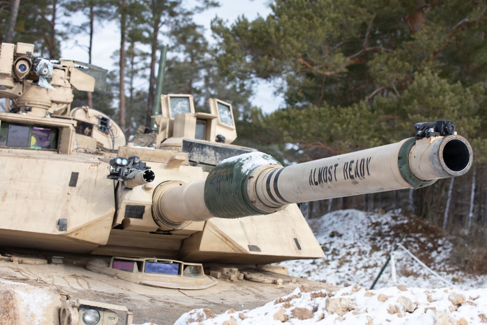 U.S. Army Soldiers Utilize M1A2 Abrams During Combined Resolve 26-05 in Hohenfels, Germany.