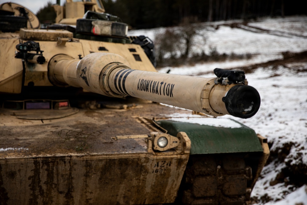 U.S. Army M1A2 Abrams Tank Crew Participates In Combat Training During Combined Resolve 26-05