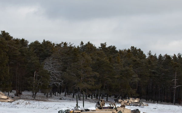 U.S. Army Soldiers Utilize M1A2 Abrams During Combined Resolve 26-05 in Hohenfels, Germany.