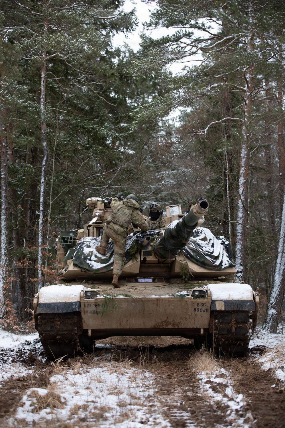 U.S. Army Soldiers Utilize M1A2 Abrams During Combined Resolve 26-05 in Hohenfels, Germany.