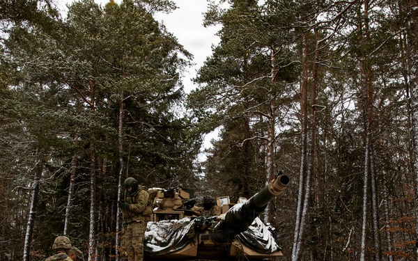 U.S. Army M1A2 Abrams Tank crew participates in combat training during Combined Resolve 26-05