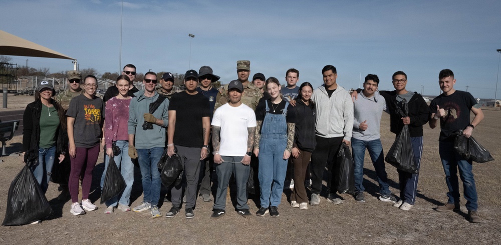 Laughlin community gathers for first base beautification event