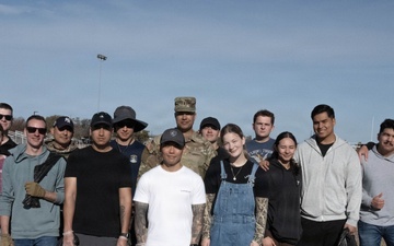 Laughlin community gathers for first base beautification event