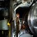 153rd Airlift Wing Airman inspected MAFFS equipment before departure