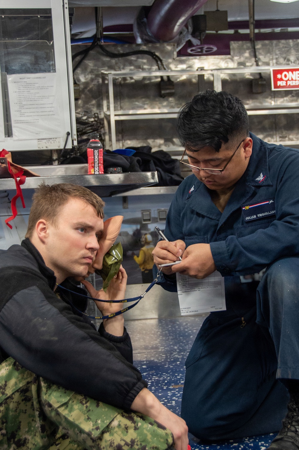 Ronald Reagan Sailors Conduct Mass Casualty Drill
