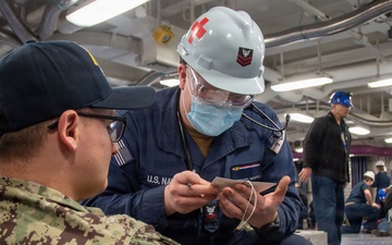 Ronald Reagan Sailors Conduct Mass Casualty Drill