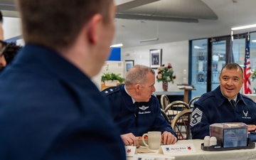 Eighteenth Air Force command team visits 89th Airlift Wing