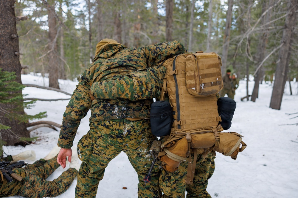 U.S. Marines with 2nd Bn., 4th Marines conduct force-on-force training during MTX 1-26