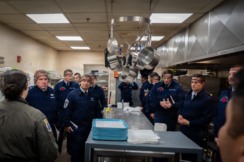 Eighteenth Air Force command team visits 89th Airlift Wing