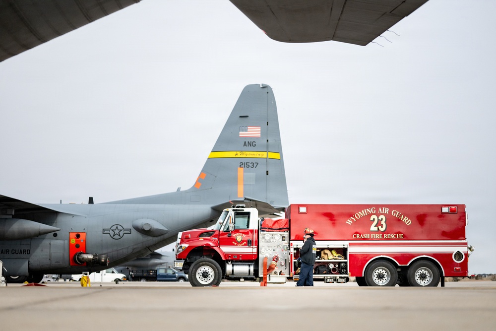MAFFS Aircraft Receives Water Support During Ground Testing