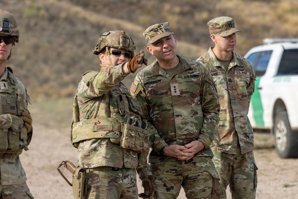 Commanding general of XVIII Airborne Corps visits Joint Task Force-Southern Border