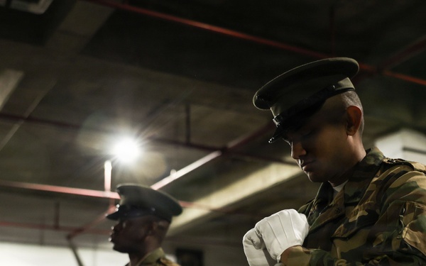 8th &amp; I Parade Staff Practice