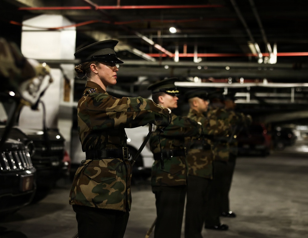 8th &amp; I Parade Staff Practice