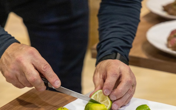 Chef Robert Irvine Reviews Dishes Prepared by 92G Soldiers