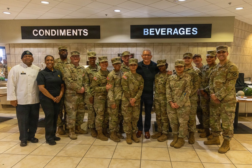 Chef Robert Irvine Reviews Dishes Prepared by 92G Soldiers