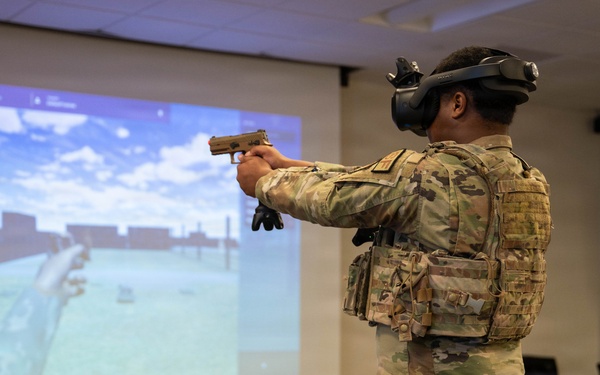 102nd Security Forces Squadron conducts virtual reality use-of-force training